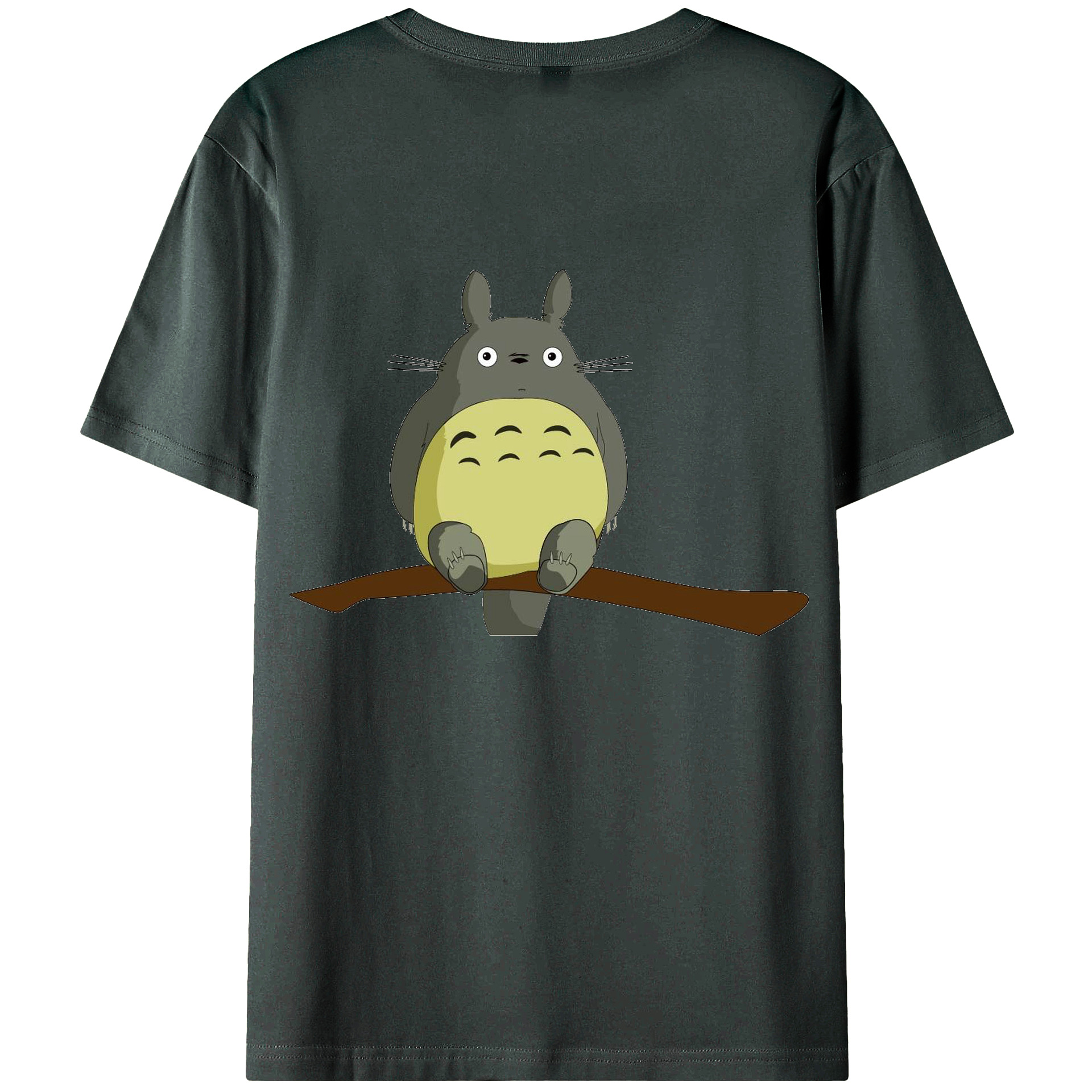 （画像用） となりのトトロ 草壁メイ 草壁サツキ My Neighbor Totoro Satsuki Kusakabe Mei Kusakabe 綿100％ メンズ半袖Tシャツ（バックプリント） 通気性